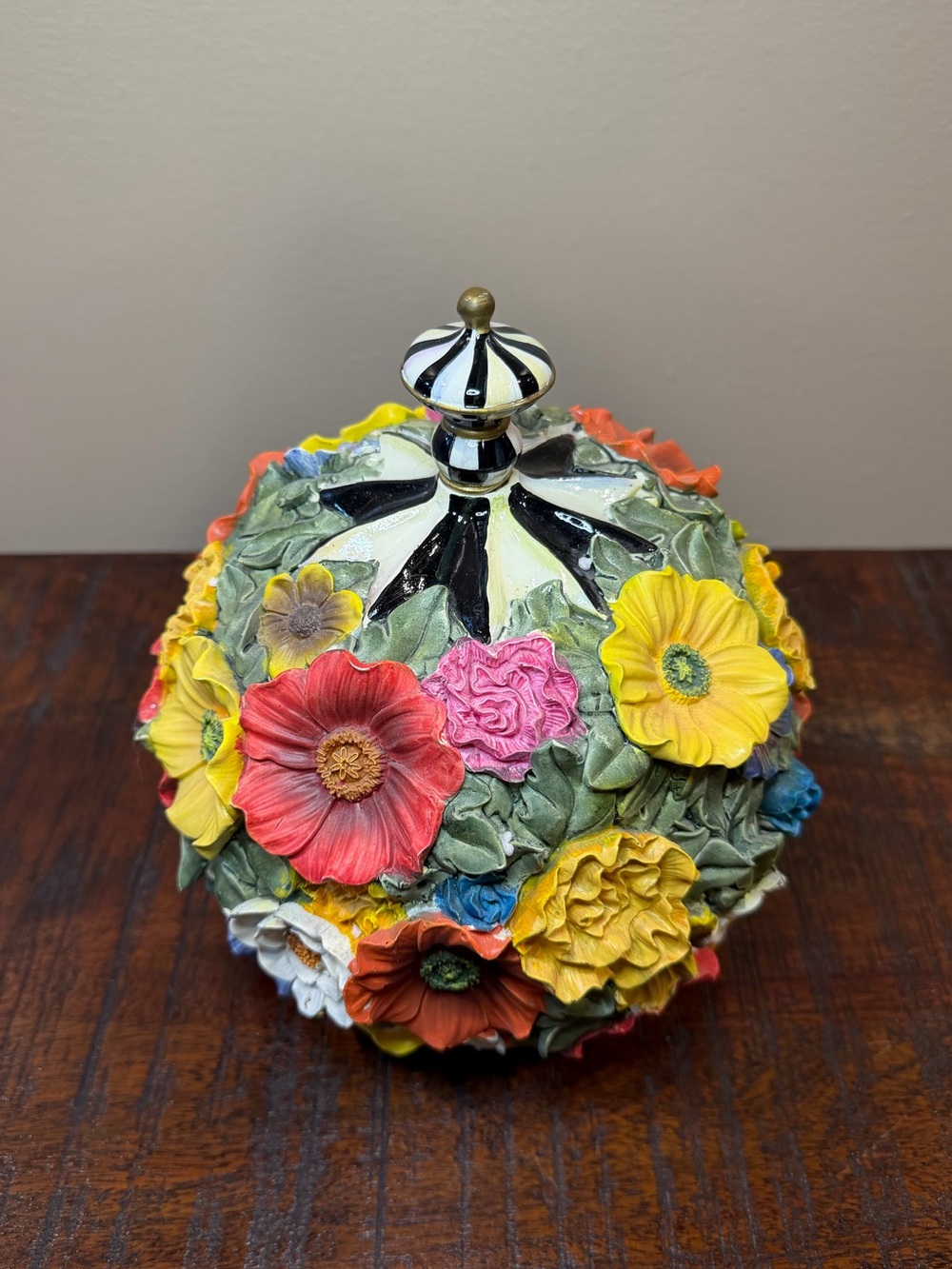 Mackenzie-Childs Flower Power Pumpkin Holiday Decor